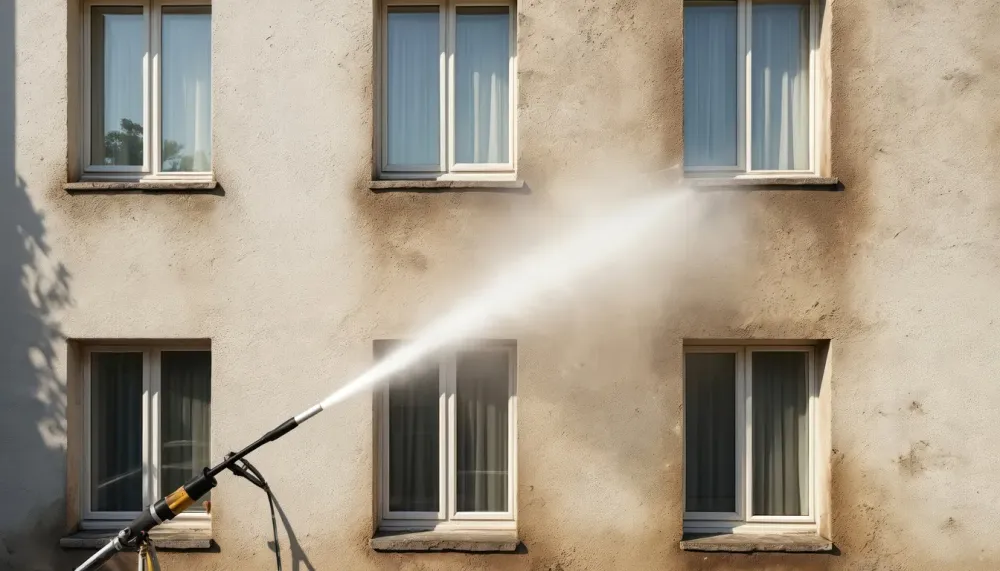 Nettoyage de façade à Étupes